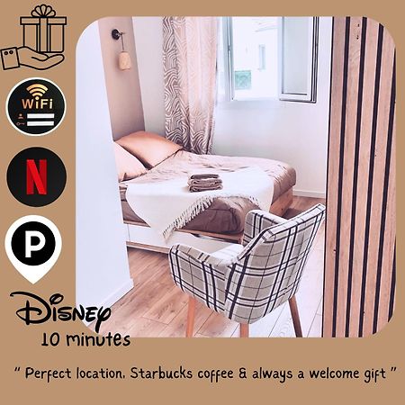 Studio Easy Check-In 8 Mins Disneyland 35 Mins Paris Free Starbucks Coffee Parking Wifi Bussy-Saint-Georges Exterior photo